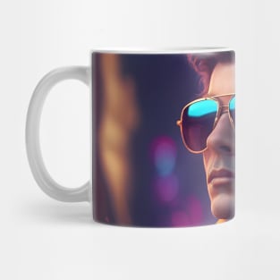 Man in 80s Decade Fashion Mug